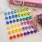 96pcs Mini Flower Hair Clips - 24 Multicolors in Organizer Box